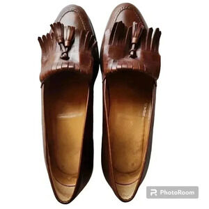 Polo Ralph Lauren Shoes Brown Leather Loafers size 10.5 Medium Width